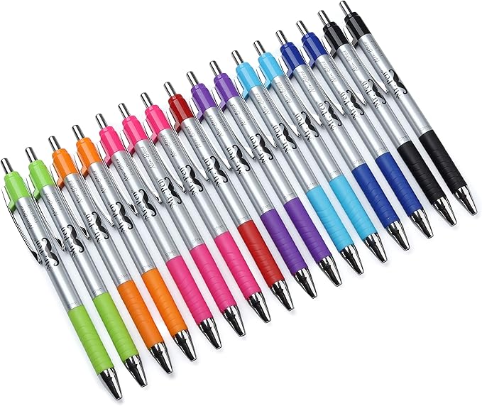 Mr. Bible Colored Pens - 16 Pack, Fine Point, No Bleed Through for Journaling & Planning