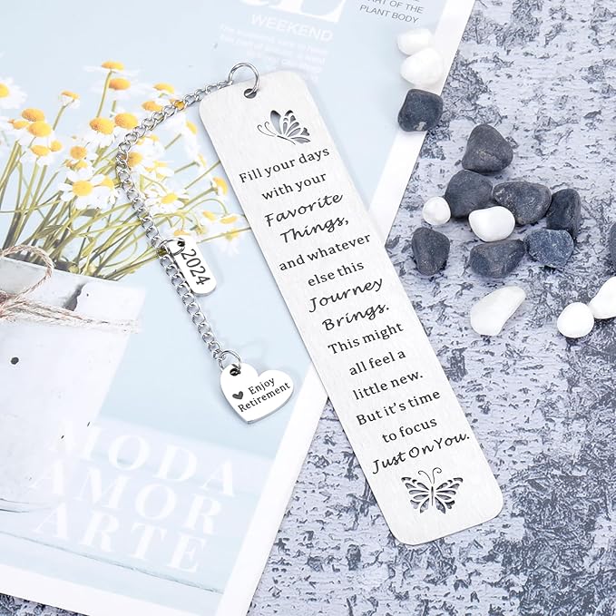 Graduation Retirement Gifts for Women Christmas Retirement Bookmark Gift for Female Her Women Thank You Gifts for Teacher Coworker Friends Retirement Gifts for Employee Boss Leader Retirement Focus