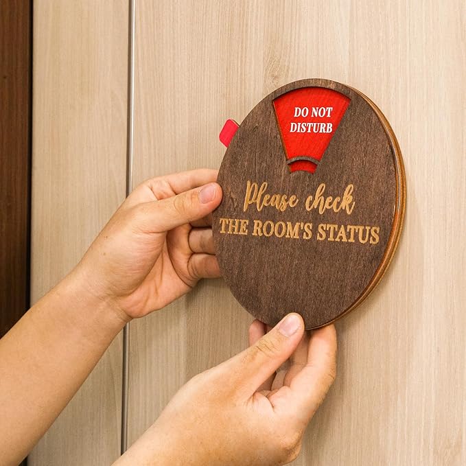 Office Door Sign Available and Away - 6 Options Out Of Office Sign for Door, Funny Do Not Disturb Door Hanger Sign for Office, In A Meeting Sign for Office Door, Work from Home Privacy Sign