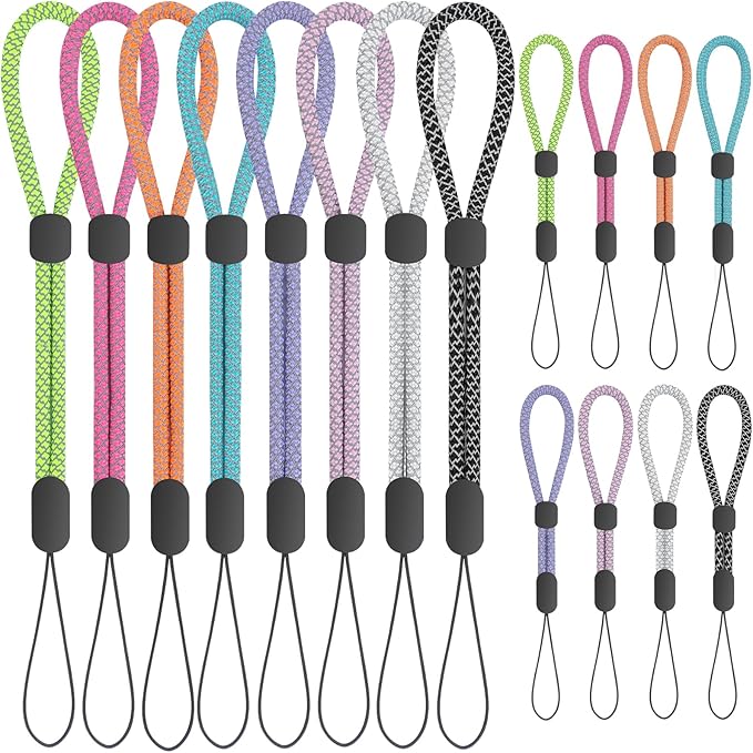 Hand Wrist Strap Lanyard, Adjustable Nylon Colorful for Mobile Phone, Camara, USB Flash Drive, ID Name Tag Badge