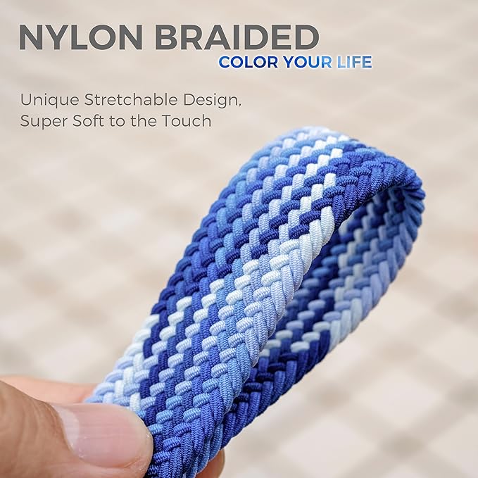 SENLLY Car Keychain, Stretchy Key Holder, Original Elastic Anti-Drop Design Finger Lanyard Strap