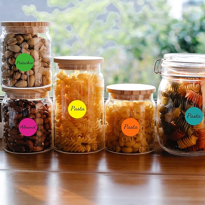 1540 PCS Colored Dot Stickers,Round Color Coding Labels, Polka Circle Dot Label Sticker for Office,Classroom,Papers Etc