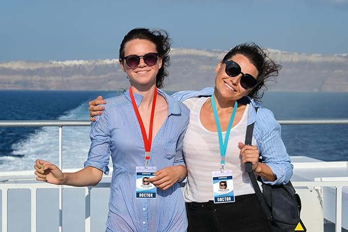 Lanyards for ID Badges, Red