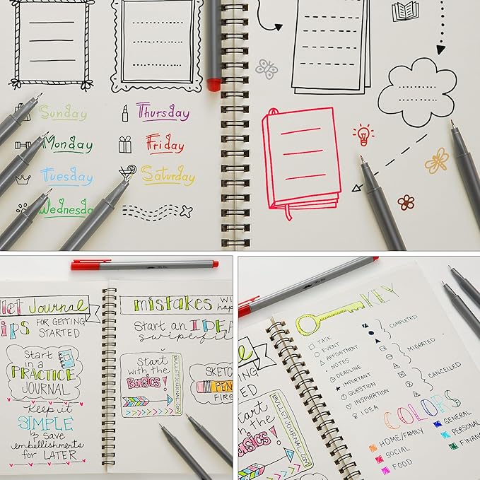 Mr. Pen- Fineliner Pens, 40 pcs, Colorful Pens, 0.4mm Fineliners Pens, Art Pens, Writing Pens Fine Point Pen, Color Pens Fine Point Smooth Writing Pens, Fine Tip pens, Drawing Pens, Fine Line Pens