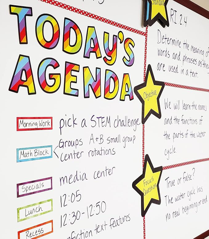 Carson Dellosa 219-Piece 4" Rainbow Bulletin Board Letters for Classroom, Alphabet Letters, Numbers, Punctuation & Symbols, Cutout Letters for Bulletin Board, White Board, and Rainbow Classroom Decor