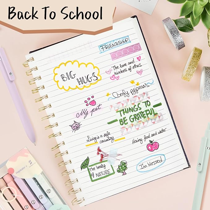 Easter Basket Stuffers for Teens, Nurse Gifts, Cool Stuff Aesthetic Pens Office College School Supplies, Teen Girl Gifts Trendy Stuff, Black Ink Cute Pens, Preppy Essentials, Valentines Party Supplies