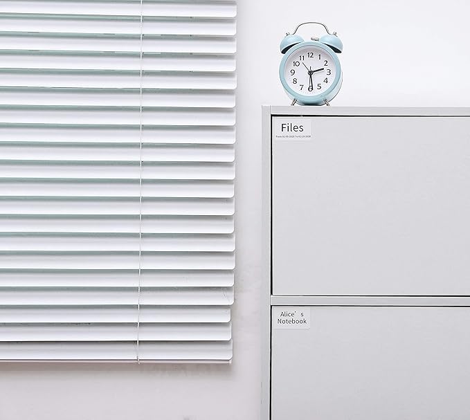 Phomemo Original [6x230 pcs] Labels Square Series, 1.57''x1.18'' (40x30mm) M110 M100 M220 M22 M12 M200 Labels, White, 230 Labels/Roll, 6 Rolls, Multi-Purpose Adhesive Thermal Phomemo Labels