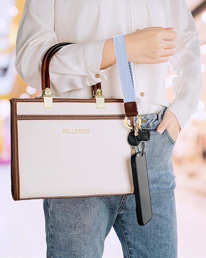 Key Chain, Stretchy Keychain Wristlet, Cute Wrist Lanyard Strap for Car Keys with D Ring for Women Men (Fish - Mist Blue)