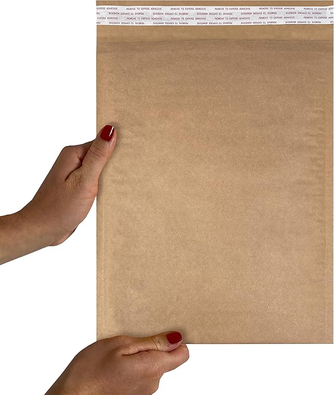 Honeycomb paper padded envelope sealable mailers (50, #4-9.5" x 13.5")