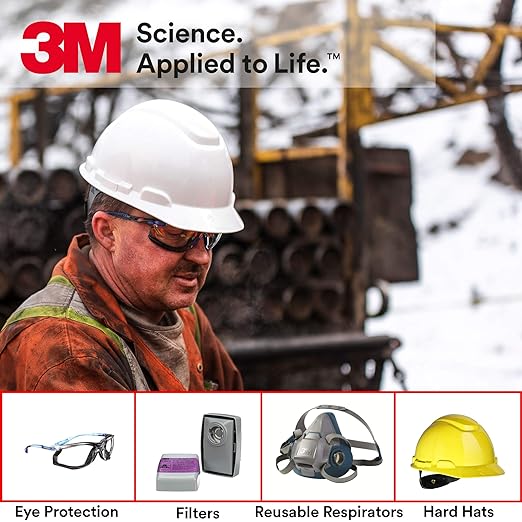 3M Safety Glasses, Virtua, 20 Pair, ANSI Z87, Unisex, Anti-Fog, Scratch Resistant, Clear Lens, Clear Frame, Affordable Eye Protection, Lightweight, Wraparound Coverage
