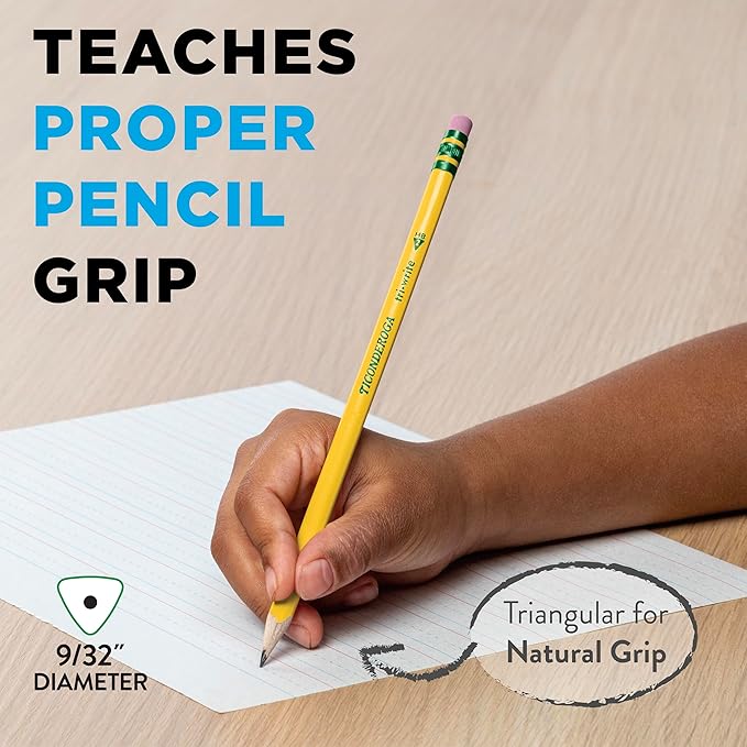 Dixon Ticonderoga Ticonderoga Wooden Pencil, 0.7mm, #2 Soft Lead, 8/Pack (13852) (X13852)