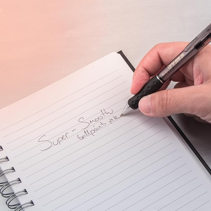 Pentel RSVP Super RT Ballpoint Pen, (1.0mm) Medium Line, Black Ink, 2-Pk - BX480BP2A