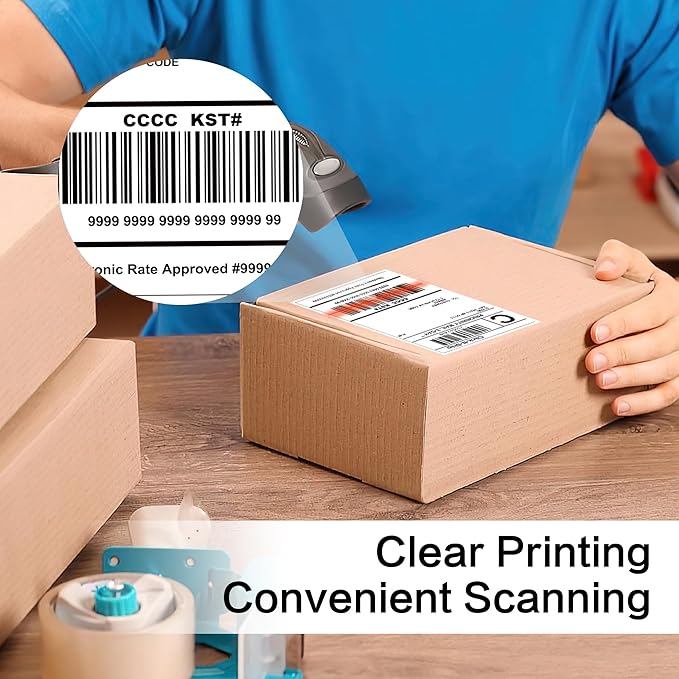 L LIKED 1000 Shipping Labels - 4"x 6", Single Sheet, Printable Labels for Laser & Inkjet Printers, Self Adhesive Address Mailing Postage Labels Stickers (1000 Sheets)