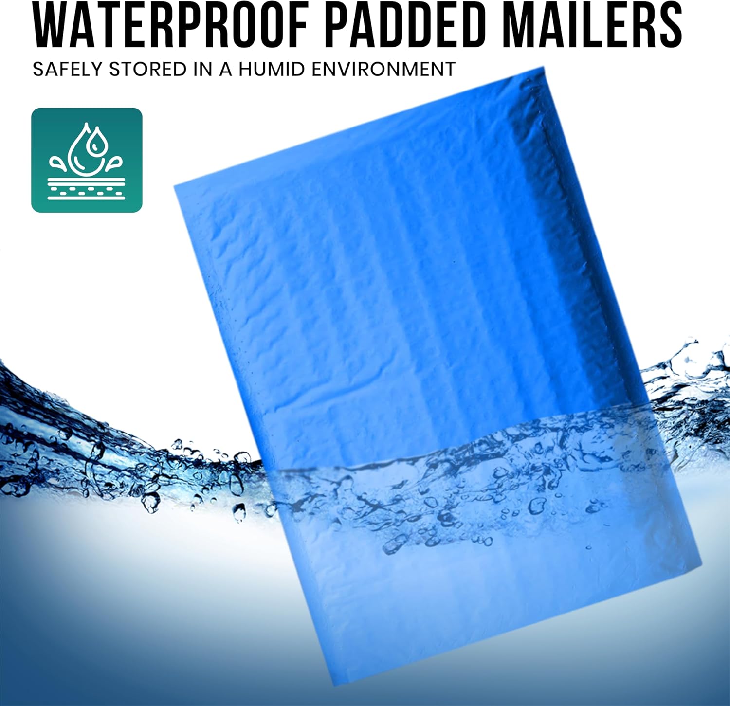 Levex - #000 4" x 8" [10 Pack] Blue Poly Bubble Mailers, Padded Envelope Mailers, Packing Envelope & Mailing Bags for Shipping