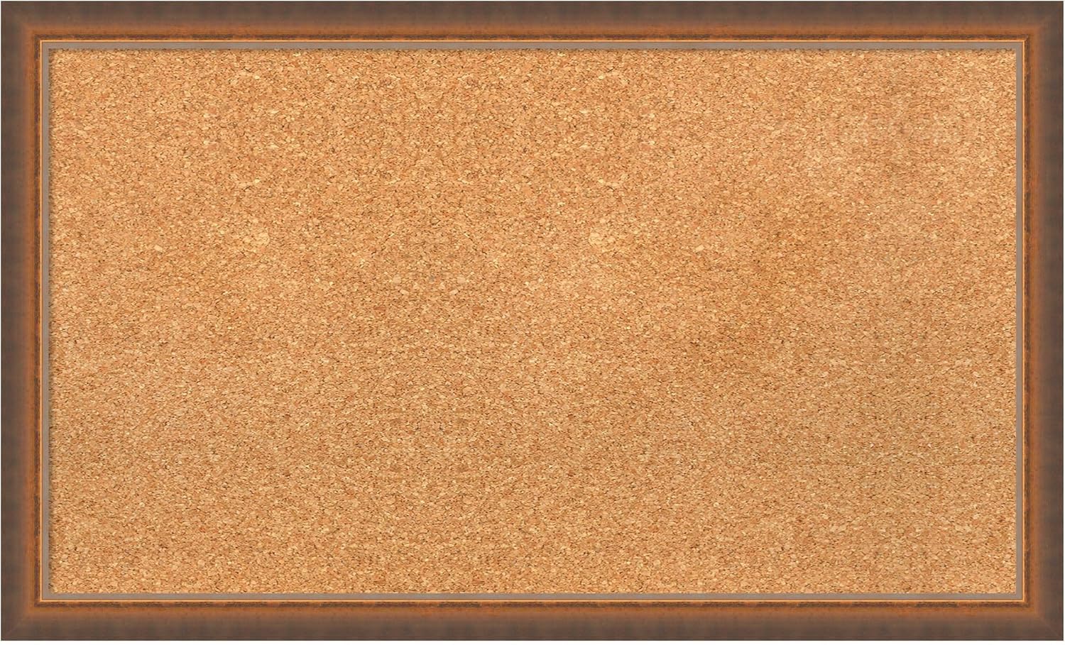 Amanti Art Natural Cork Board for Wall, 18x30 Vision Board with Bronze Frame, Medium Corkboard Office Decor for Home Organization, Modern Corkboard Pinboard to Display Items for Home Organization in