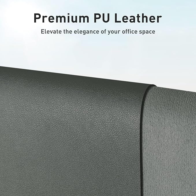 Aothia Leather Desk Pad Protector, Large Mouse Pad, Office Desk Mat, Non-Slip PU Leather Desk Blotter, Laptop Desk Pad, Waterproof Desk Writing Pad for Office and Home (Jungle Green, 23.6" x 13.7")