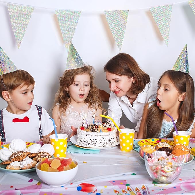 Holographic Cardstock Paper 8.5x11, Glitter Shiny Iridescent Mirror Paper, Foil Metallic Paper for Crafts, Scrapbook, Birthday, Card Making, Party Decors (Pixel Silver, 250Gsm, 20 Sheets)