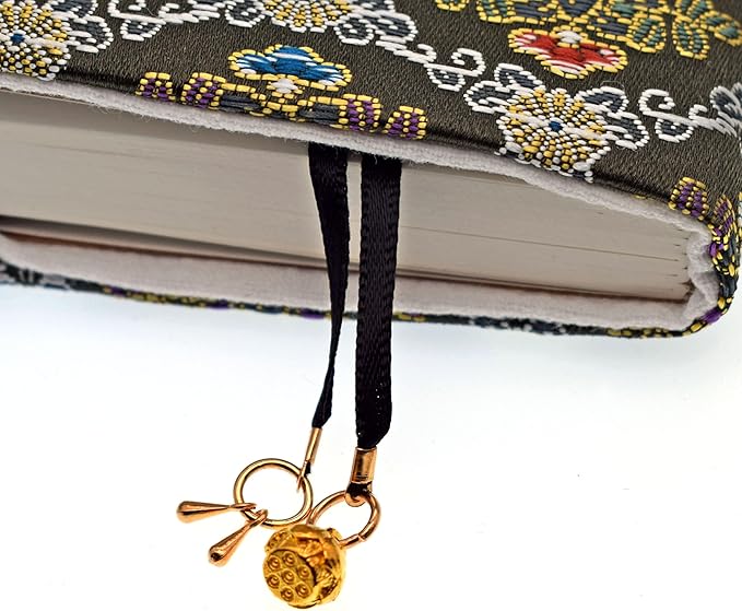 BLBMH Flower Book Covers for Paperbacks Book Cover Adjustable Book Sleeve Cover for A5 Books Softcover Protector Fit for 5.5x8.2 inch Notebook Bible Planner - BC45 Green