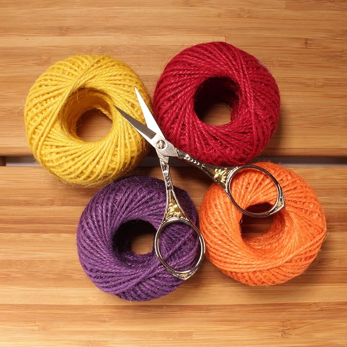 JubileeYarn Sun Motif Embroidery Scissors - Black - 30 Scissors