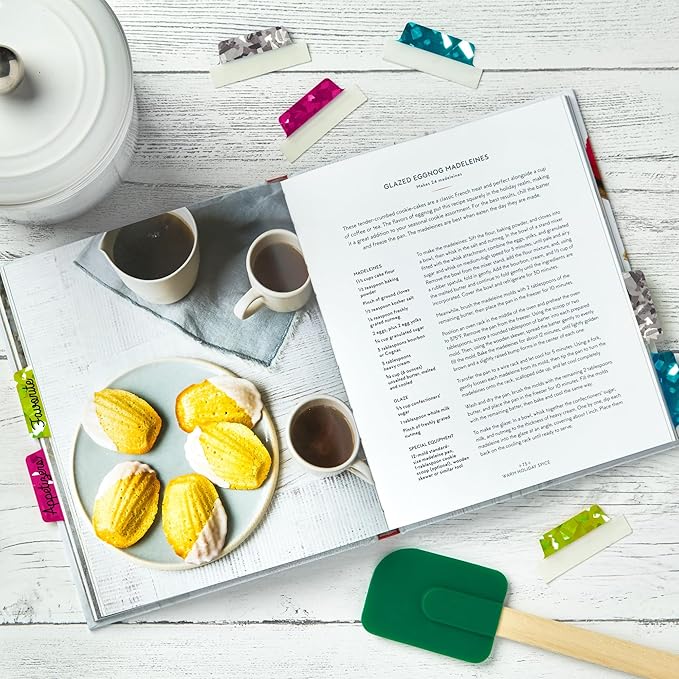 Avery Margin Ultra Tabs, 2.5" x 1", Holographic Jewel Tone Colors, 16 Repositionable Page Tabs (74147)