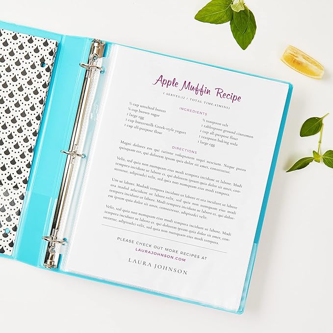 Avery Semi-Clear Standard Weight Sheet Protectors for 3 Ring Binders, Top Load, 2 Packs, 200 Page Protectors Total (46021)