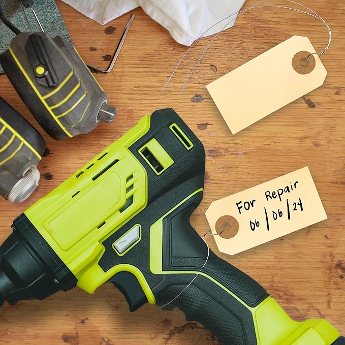 Perco Manila Shipping Tags with Metal Wire #1 2 3/4 x 1 3/8 (7x3.5 cm) Pack of 500