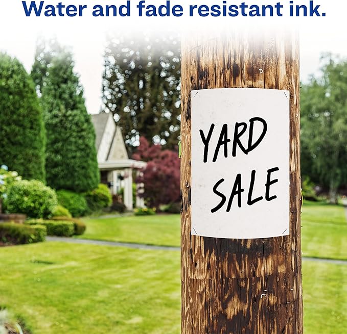 AVERY Marks-A-Lot Large Desk-Style Chisel Tip, Value Pack 36 Black Permanent Markers are perfect for signs and posters (98206)