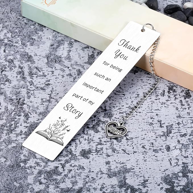 Gifts for Teacher Gifts Bookmark for Women Men Teacher Appreciation Gifts Thank You Graduation Valentines Day Birthday Christmas Retirement Gifts Spanish PE Preschool Daycare Special Education Teacher