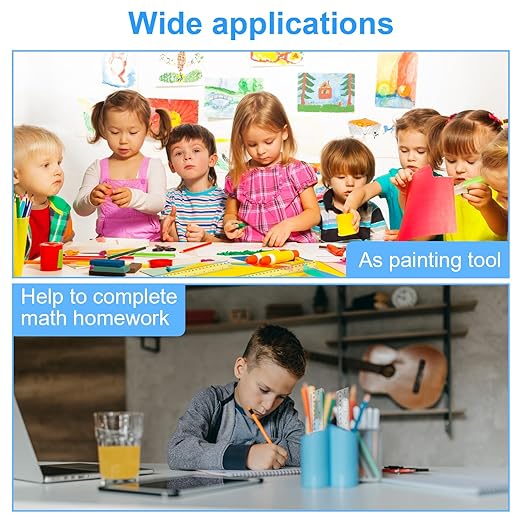 2 Pack - 8 inch Clear Plastic Ruler Straight Shatterproof Transparent Rulers for Office Supply (Clear)