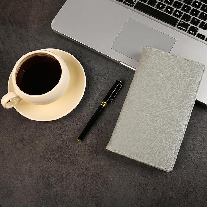 300 Card Capacity Leather Business Card Book Holder Organizer, Card Binder Professional PU Name Card Credit Cards Booklet (Multiple Colors Optional)