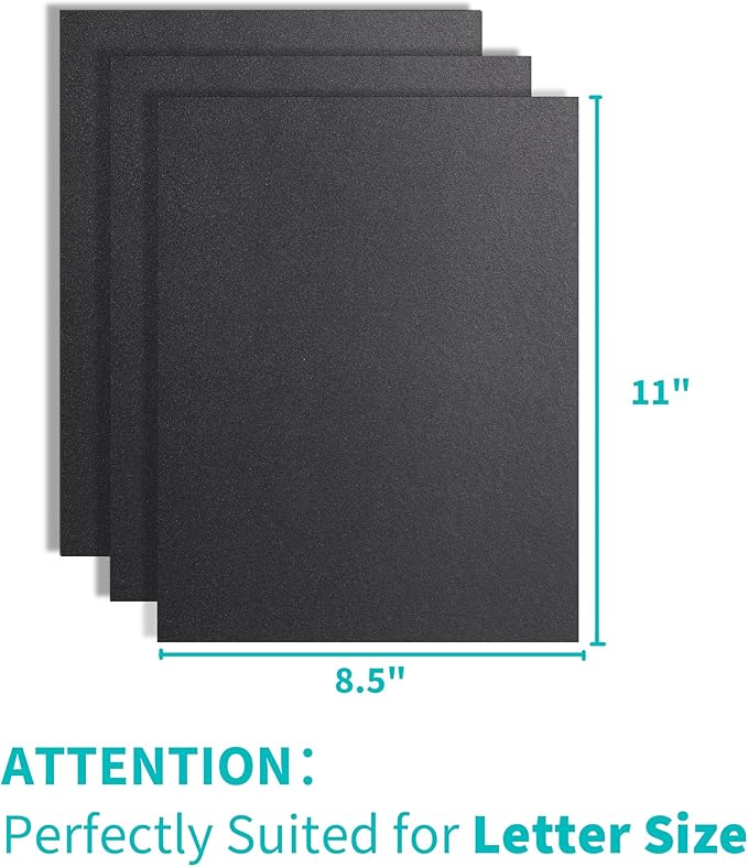 Binditek 100 Pack 12 Mil Sand-Textured Polycover - Plastic Binding Cover for Letter Size - Lightly Textured Sand Finish - Business Reports and Proposals - Square Corners, Un-Punched, Black