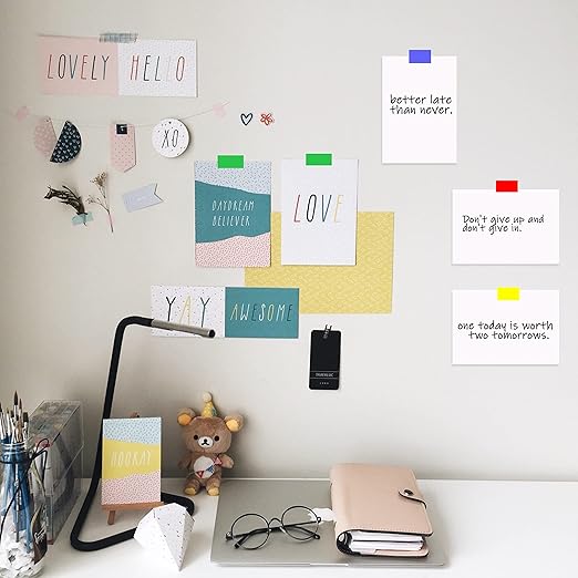 Mr. Pen- Colored Masking Tape, 16 Yards Per Roll, 2 Inch Wide, 5 Rolls, Colored Painters Tape, Paper Tape, Colored Tape Rolls, Craft Tape, Art Tape, Labeling Tape, Colorful Masking Tape