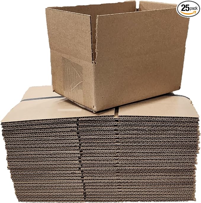 25 Pack Tailored Packaging Corrugated Shipping Boxes (9x6x4)