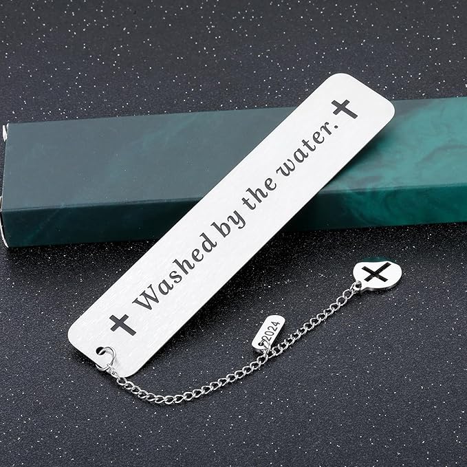 Baptism Gifts for Adults, Adult Baptism Gifts for Women Men, Catholic Baptism Gifts for Boys Girls, Christian Bookmarks for Women, First Bible Gifts for Son, Baptismal Christening Gift