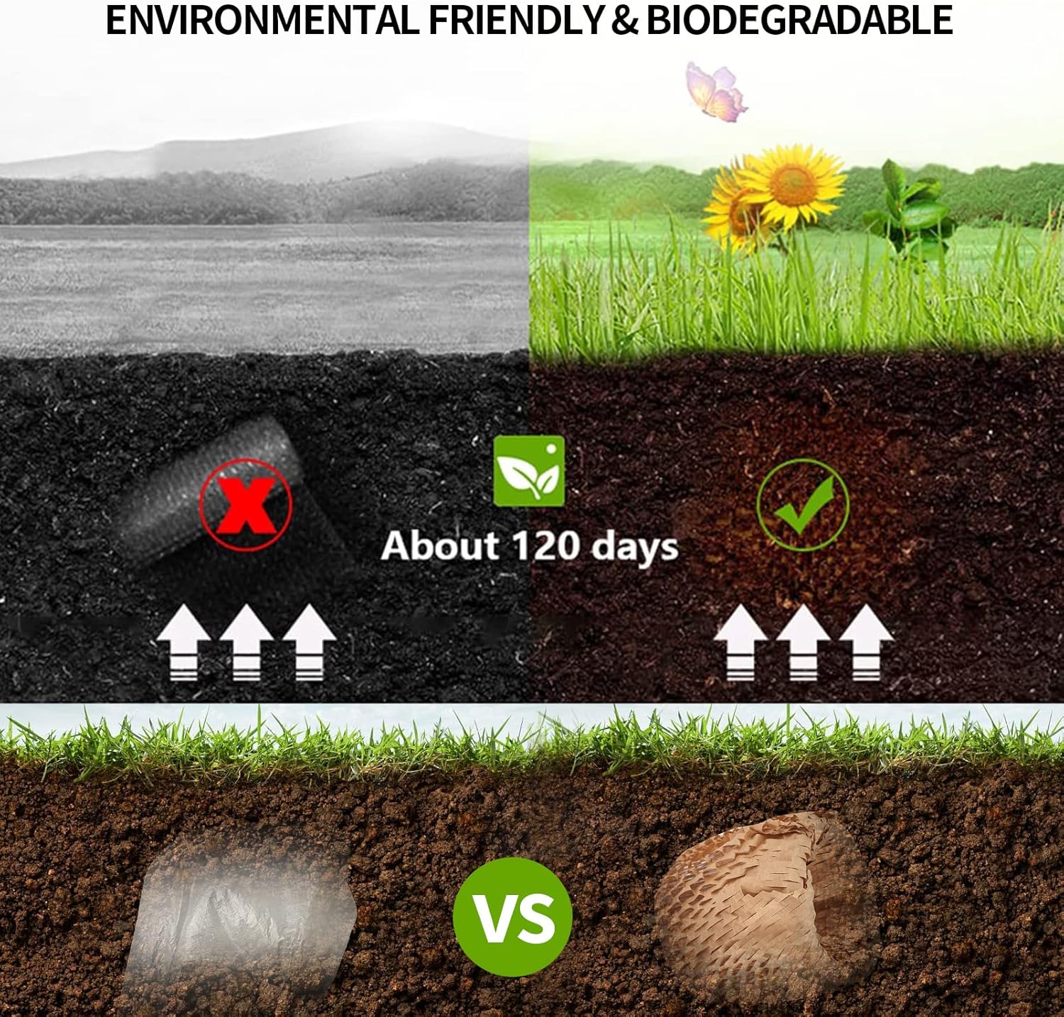 Honeycomb Packing Paper, 15"x230' Honeycomb Cushioning Bubble Wrap Paper Roll for Moving Shipping Breakables Packaging Gifts with 20 Fragile Sticker Biodegradable & Fully Recyclable Brown Kraft