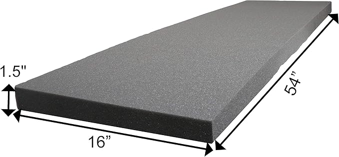 Case Club Customizable Polyethylene/Polyurethane/Convoluted Foam 54 x 16 Inches