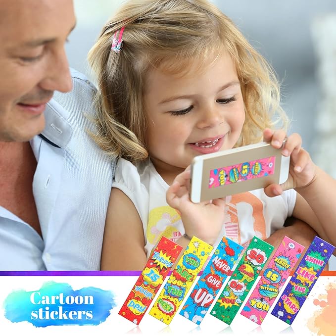 36 Pieces Anxiety Sensory Stickers Cute Fidget Textured Strips Toys Anti Stress Tactile Rough Sensory Calm Textured Strips Adhesives Anxiety Relief for Adults Teens Desk Classroom (Hero Style)