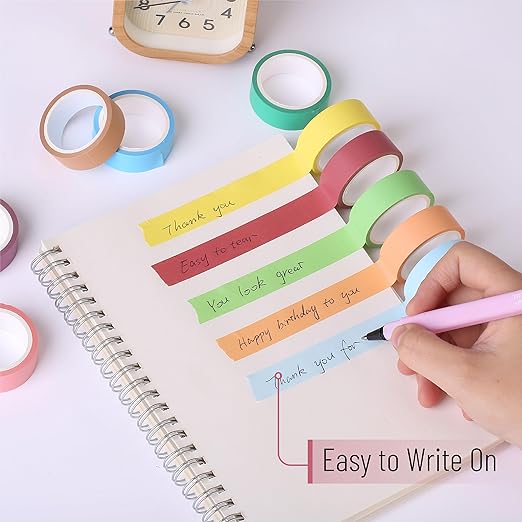 Mr. Pen- Washi Tape Set, 10 Pack, Decorative Tape, Washi Tapes, Colored Tape, Scrapbook Tape, Scrapbook Washi Tape for Journaling, Craft Tape, Washy Tape, Washy-Tape