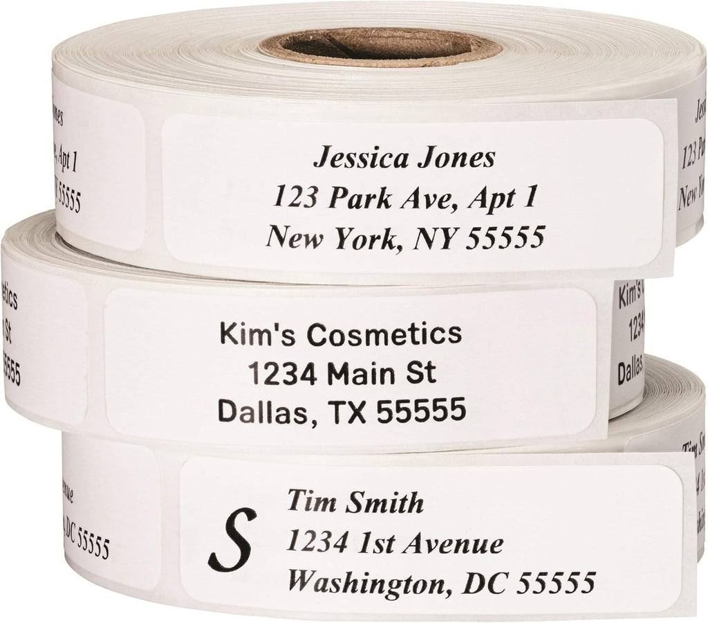 Return Address Labels - Roll of 250 Personalized Labels (Clear)
