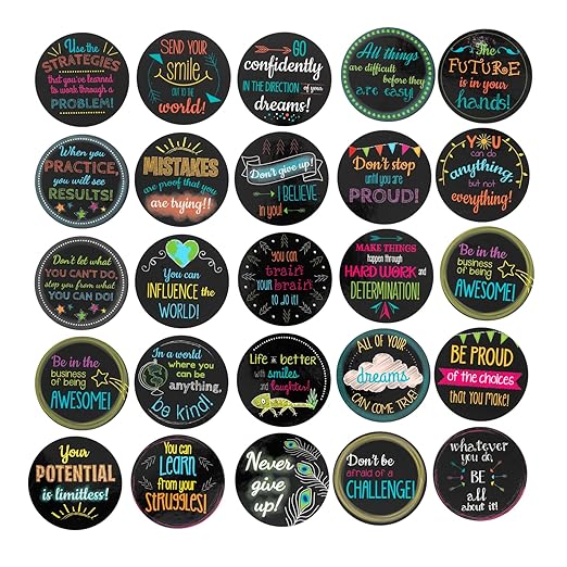 Really Good Stuff Positive Affirmation Chips - 100 Pack with 50 Motivational, Encouragement, Inspirational and Kindness Sayings