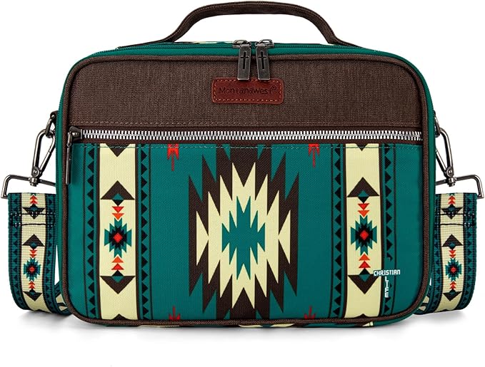 Montana West Bible Book Covers for Women Canves Bible Cases with Zippered Pocket Bible Bags Handheld Crossbody Church Bible Study Supplie