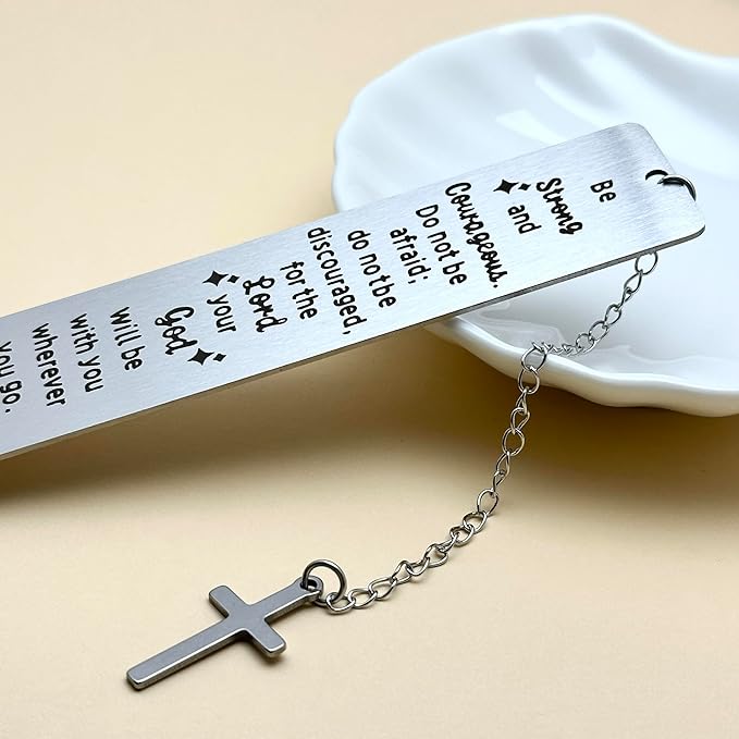 Chirstmas Christian Gifts for Women Men, Baptism Gifts for Girl Boy, First Communion Gifts for Teens, Confirmation Gifts for Teenagers, Religious Bible Verse Bookmark Easter Basket Stuffers Faith Mark