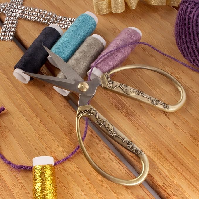 JubileeYarn Crane Motif Small Embroidery Scissors - Bronze - 30 Scissors
