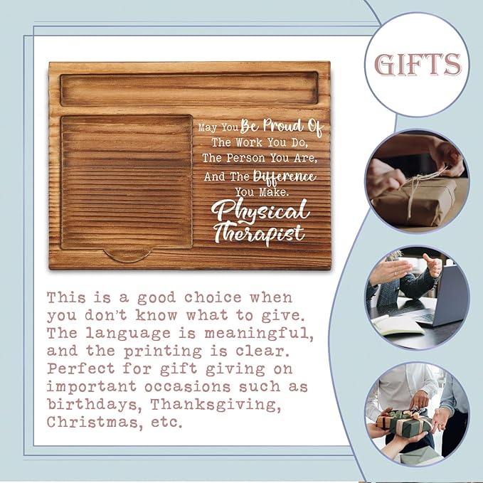 Physical Therapist Appreciation Gifts, Thank You Gifts for Physical Therapist, PT Gifts for Women, Men, Physical Therapist Office Desk Decor Gifts Self-Stick Note Pad Holders ZSS6
