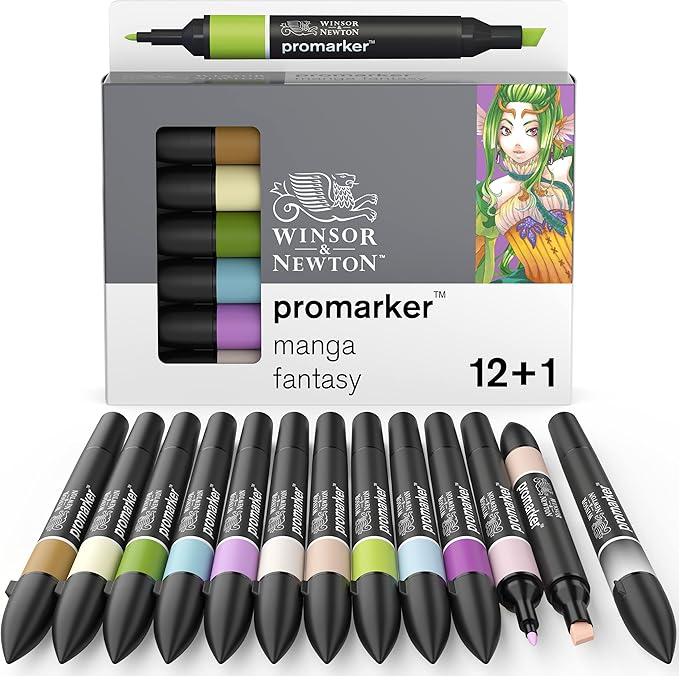 Winsor & Newton Promarker, Set of 12, Manga Fantasy