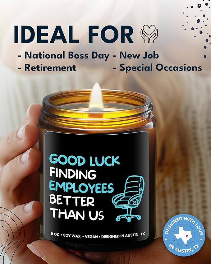Funny Boss Men Candle, Funny Boss Gifts for Men, Best Boss Gifts for Men, National Boss Day Gifts for Men, Best Boss Ever Gifts for Men, Gag Gift for Bosses Day Gifts for Men Funny Gifts for Boss Man