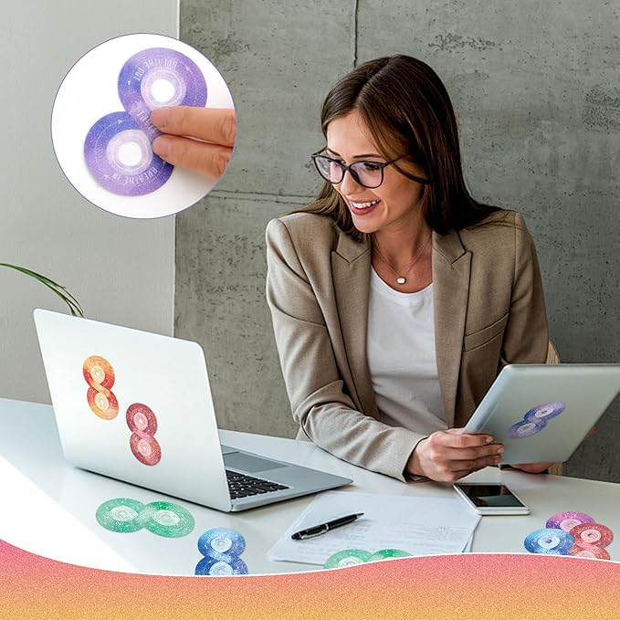 36Pcs Calm Stickers for Anxiety Sensory Stickers Calm Strips Anti Stress Anxiety Relief Items Tactile Textured for Breathing Exercise Fidget Strips for Kids Teens Adults Home Classroom Supplies