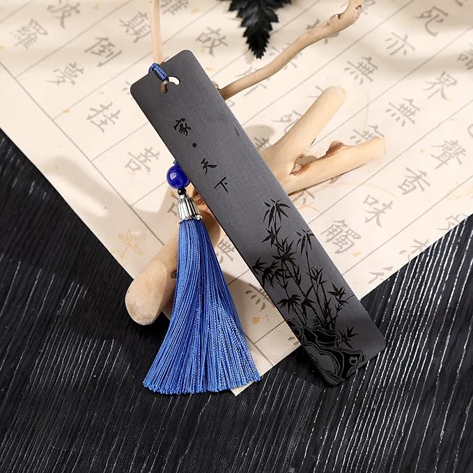 Wooden Bookmark Engraved Book Mark Vintage Style Best Unique Gifts Set for Book Lovers,Women,Men,Teacher,Birthday Present