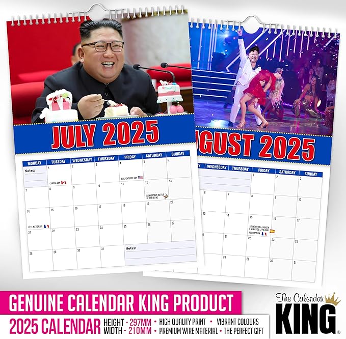// Kim Jong-Fun - 2025 Wall Calendar - A4 Size (210mm x 297mm)