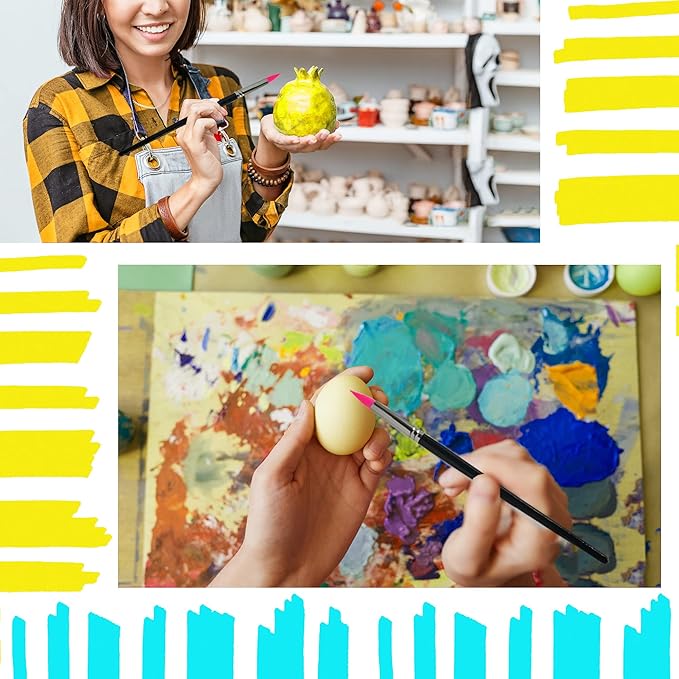 Professional Silicone Rubber Tip Paint Pens Brushes，5pcs Silicone Paint Brush，Silicon Color Shapers Brushes，Rubber Paint Brush，Silicone Artist Brushes，Flexible Clay Sculpture Tools （Size 8）